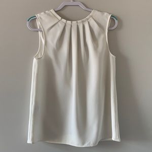 White tank, perfect for work under blazer or cardigan